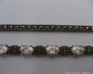 2 Beautiful Marcasite Bracelets