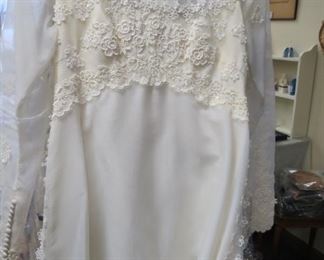 Vintage wedding gown.