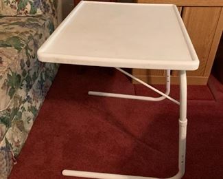 #22	Plastic/Metal Tray Table  25x20x24 - Adjustable Height	 $30.00 
