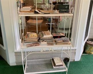 #40	Wrought Iron Bakers Rack w/4 shelves   30Wx18Dx65T	 $75.00 
