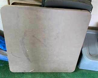 #42	Card Table w/4 chairs (as is top card table)	 $25.00 
