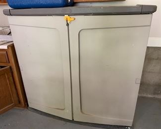 #55	2 Door Plastic Storage  Bin  53Wx25Dx50T	 $75.00 
