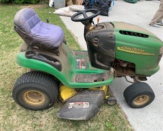 #57	John Deere L111 Automatic Riding Mower in Working condition   42" Cut 	 $550.00 
