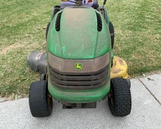 #57	John Deere L111 Automatic Riding Mower in Working condition   42" Cut 	 $550.00 
