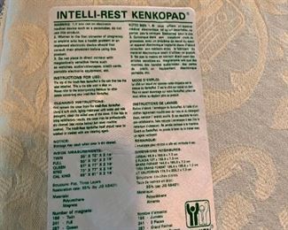 #4	Nikken queen size memory foam mattress topper	 $50.00 
