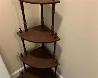 #84	Wood 4 shelf Corner Display Shelf   12x38	 $20.00 
