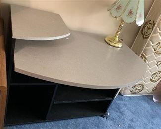 #107	Black & Gray Laminate Desk on Wheels  42Wx30Dx32T	 $20.00 
YOU MOVE 