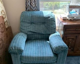 #108	Light Blue Recliner 	 $45.00 	
