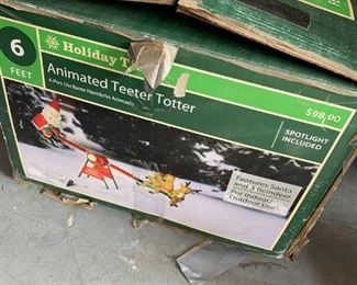 #119	6' Animated Teeter Totter Santa & Reindeer	 $30.00 
