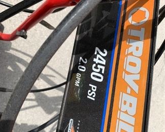 #124	Troy-Bilt Pressure Washer 2450psi 2gpm  6.75HP 	 $150.00 
