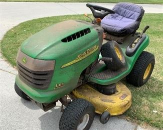#57	John Deere L111 Automatic Riding Mower in Working condition   42" Cut 	 $550.00 
