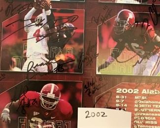 
149	Alabama football Bryant Denny Stadium April 13, 2002 sign poster 	 $30.00 
 
