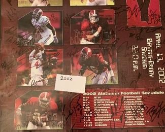 #149	Alabama football Bryant Denny Stadium April 13, 2002 sign poster 	 $30.00 
 