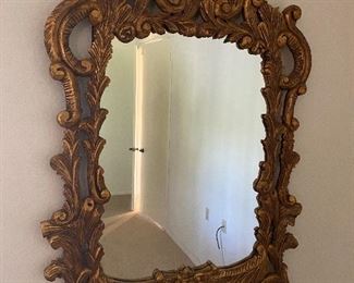 Gold gilt composite mirror. Approx 34" x 47" No calls/email only please. 