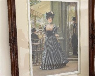 Victorian Woman in striped dress. "The Promise."59/450 Dan Maley 1987 Limited edition signed print. Pencil signature. Approx 41" x 32"   $150.00 No calls/email only please.