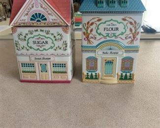 Bundle of Two Lenox Village Decor Sugar and Flour