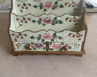 Floral Painted Mail Rack