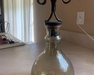 Glass Jar with Brass Lid