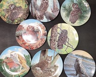 Jim Beaudoin Owl Plates