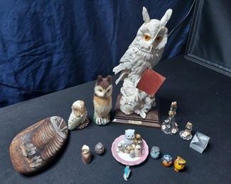 Owl Figurines of All Kinds
