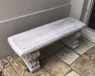 Cement Patio Bench
