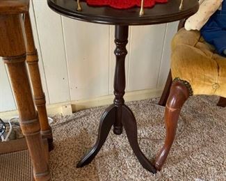 Small round side table 
