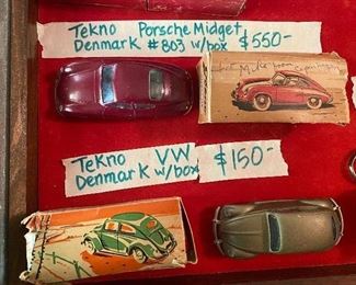 Antique TECKNO toy cars 