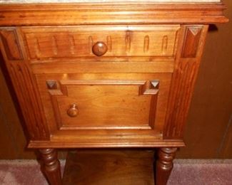 Marble top antique night stand