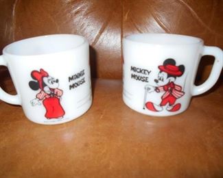 Micky and Minnie vintage cups