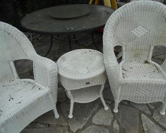 Plastic coated patio furniture