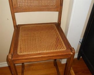 Caned bar stool