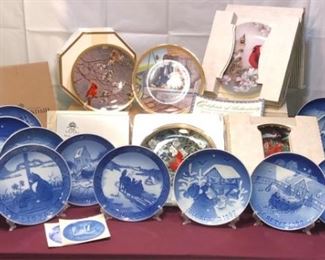 Collectible Plates Danish, Russian, Christmas