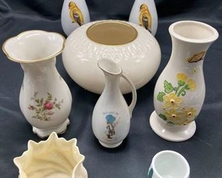 Floral Vase Lot Lenox, Rosenthal, Viletta, Belleek