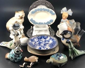 International Collection Plates, Figurines, Birds, Turtle