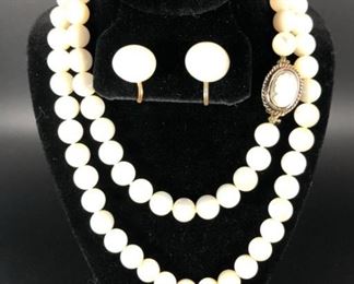 Vintage Strand Earrings, Pearls