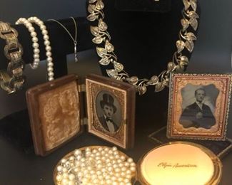 Vintage TLC Necklace, Earrings, Pearls
