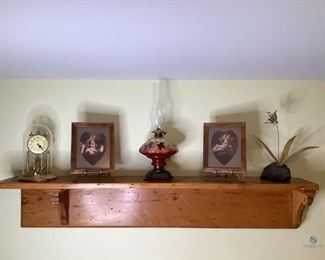 Mantle Shelf with Contents
