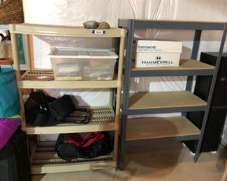  Set of 4 Plastic Storage Shelves
