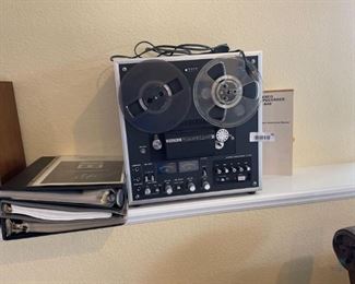 Sony TC-640 Reel to Reel Tape Recorder, and tapes
