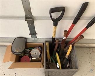 Assortment of garden tools
