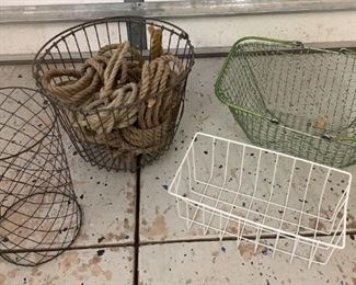 Baskets and Rope
