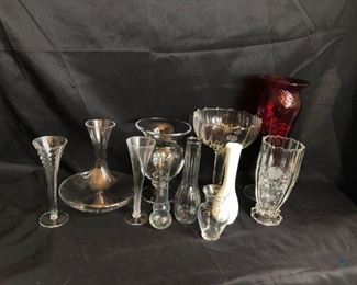 Lot of Assorted Vases 
