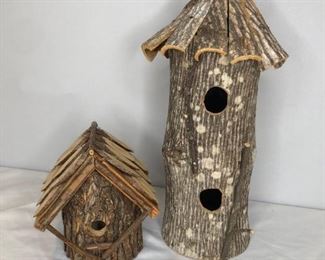 Hand crafted bird houses

