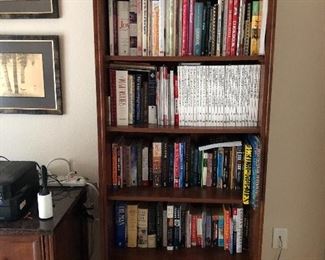 One of 2 bookcases - both are filled with books