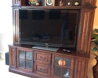 Entertainment unit.  TV and remote will also be sold along with the electronics