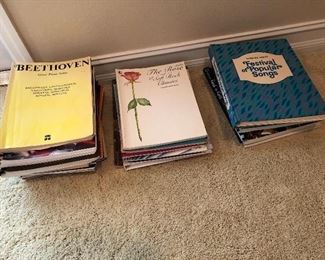 STACKS of Sheet music and Music books