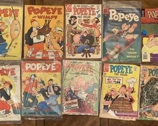 Comic Books Popeye  Charlton, Gold Key, Dell Comics