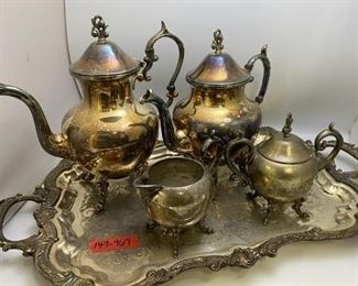 Silver Vintage Tea Set