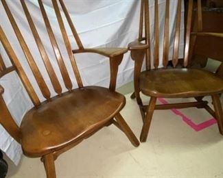 Vintage Wooden Lounge Chairs by Gimbel Brothers