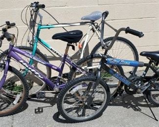 Bikes 3 1 Adult, 2 Kids